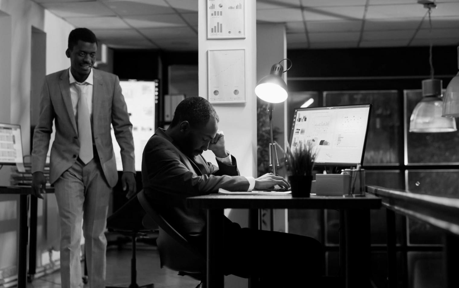 Financial planning workspace with budget analysis documents